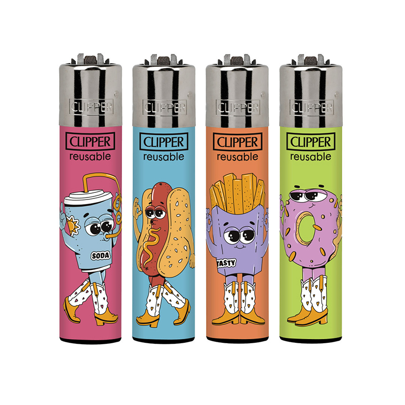 LIGHTER CLIPPER CLASSIC LARGE FOOD FOR THOUGHT (DISPLAY 48 UNITS)